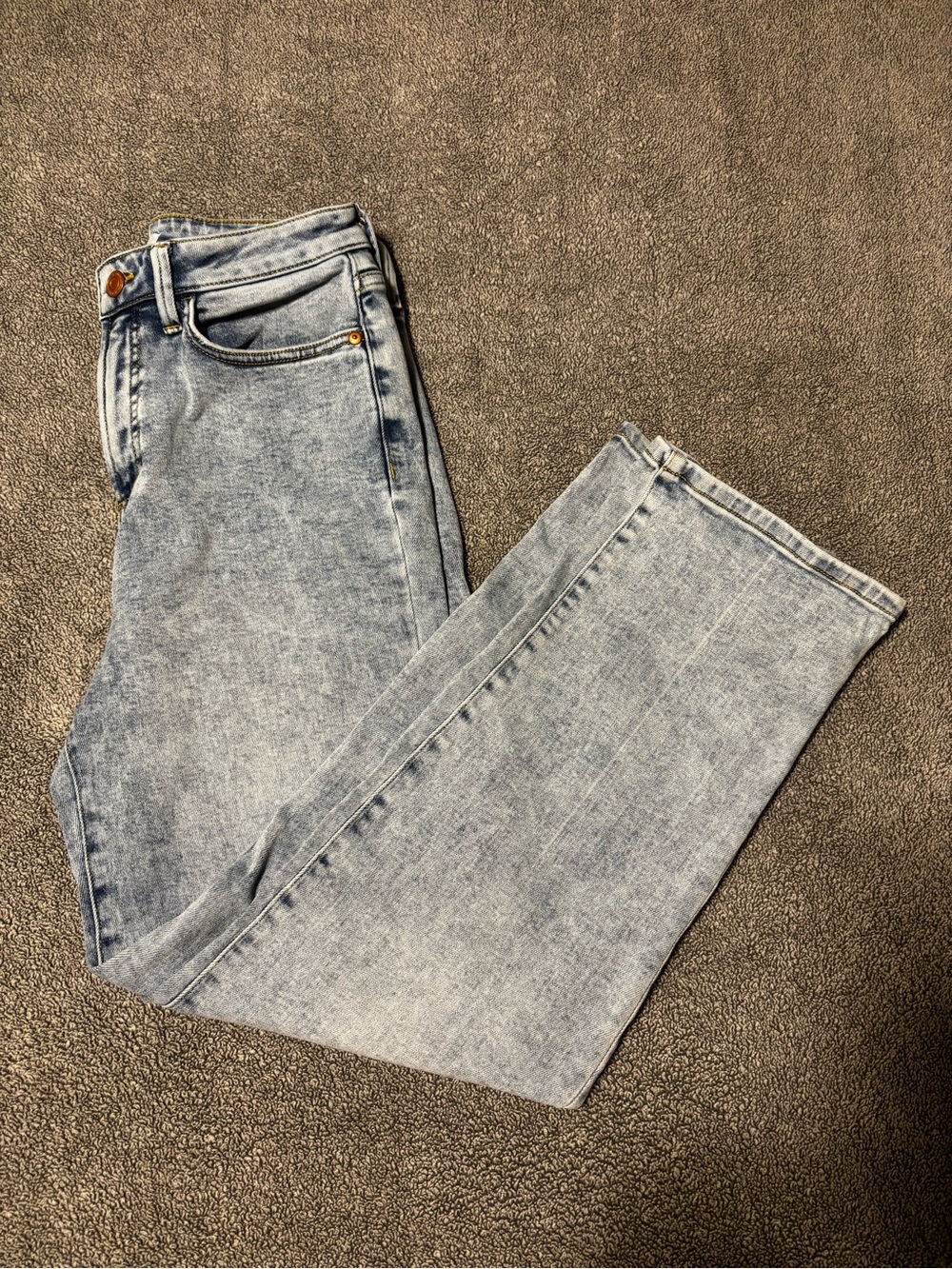 LC Lauren Conrad Light Blue High-Rise Straight Leg Jeans